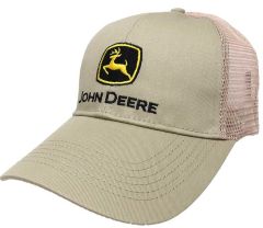 JA1308-0276-KH - Casquette de couleur crème JOHN DEERE