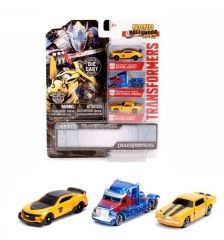 JAD253111000 - Set de 3 véhicules Transformers Nano Hollywood Rides