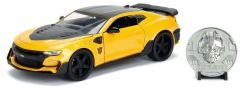 JAD253115002 - Voiture du film Transformers CHEVROLET Chevy Camaro de 2016 du robot Bumblebee pièces de collection incluse