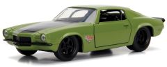 JAD253202000A - Voiture du film Fast & Furious CHEVY Camaro de 1973 de couleur verte
