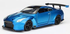 JAD253202000F - Voiture de Briam's du film Fast & Furious NISSAN GT-R Ben Sopra de couleur bleue métallisée