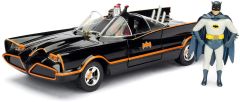 JAD253215001 - Voiture de la série tv Batman de 1966 BATMOBILE Classic avec les deux personnages inclus