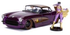 JAD253255007 - Voiture de Batgirl CHEVROLET Corvette de 1957 personnage inclus