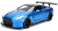 JAD98271 - Voiture du film Fast And Furious 6 Brian's NISSAN GT-R R35 de 2009 de couleur bleue métallisée