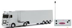 JAM405064 - Camion radiocommandé - MERCEDES Actros avec remorque frigo de couleur blanc