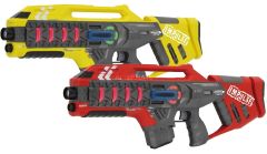 JAM410083 - Set de 2 Fusils laser à impulsion de couleurs Rouge et jaune