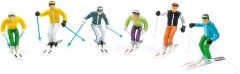 JC54400 - Ensemble de 6 skieurs