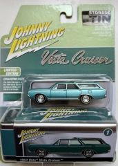JLCT016A-A - Voiture sous blister de la série COLLECTOR TINS 2025 - OLDS Vista Cruiser 1964 bleu