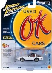 JLMC032A-D - Voiture sous blister de la série MUSCLE CARS 2023 - CHEVROLET Corvette de 1982 couleur Blanche