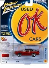 JLMC032A-E - Voiture sous blister de la série MUSCLE CARS 2023 - OLDSMOBILE 442 W-30 de 1972 couleur Orange flamme