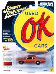 JLMC032B-A - Voiture sous blister de la série MUSCLE CARS 2023 - PONTAC GTO de 1964 couleur rouge