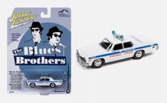 JLSP216 - Voiture sous blister - BLUES BROTHERS - DODGE Monaco 1975 - Police de Chicago