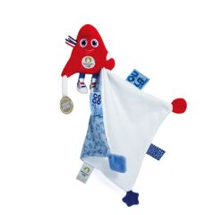 JO2420 - Doudou plat de 22cm - Bébé mascotte des JO - Paris 2024