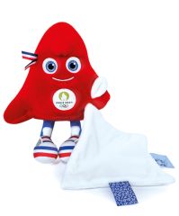 JO2421 - Peluche avec doudou de 22cm - mascotte des JO - Paris 2024