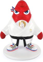 JO2511 - Figurine du judo de 13cm - Mascotte des JO  - Paris 2024
