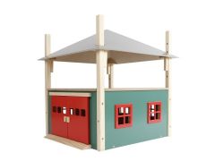 Batiment avec garage et grenier ( Toit amovible vendu sans accessoires )
