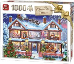 KING55873 - Puzzle de la maison de Noël 1000 Pièces