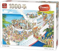 KING55888 - Puzzle bâteau de croisière 1000 Pièces