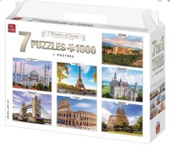 KING55929 - 7 Puzzles Les merveilles d'Europe