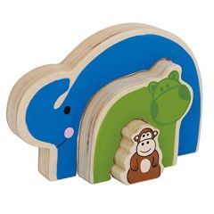 LEGL3423 - Puzzle 3D avec un Éléphant un Hippopotame et un singe