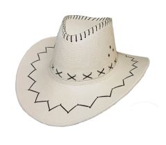 LP00006 - Accessoire chapeau blanc de cowboy