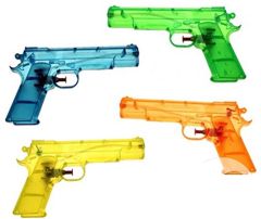 LPAI5404 - Jouet d'extérieur - Pistolet à eau transparent Différent coloris aléatoire Dimension : 20 cm