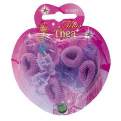 Jouet - Coloris aléatoire - Accessoires coiffure Miss théa de couleurs rose ou violet