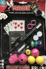 LPB34453 - Jouet enfant - Set de magicien contient: des accessoires pour 29 tours et une notice explicative