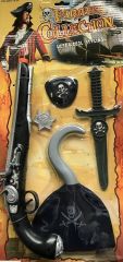 LPE50242A - Jouet pour enfant - Set de pirate contient : un fusil , un poignard , un crochet et accessoires