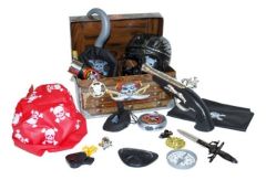LPE50538 - Jouet pour enfant - Coffret d'accessoire de pirate contient : 16 Pièces