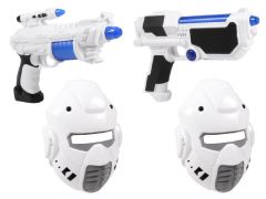 LPRNYG-009032 - Jouet enfant - Set de Space Wars - contient : deux Pistolets et deux masques avec son et lumière