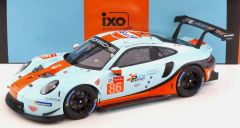 IXO-LEGT12008 - Voiture des 24h du Mans 2018 pilotée par Michael WAINWRIGHT - PORSCHE 911 RSR #86 Gulf Racing