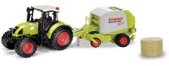 HER84184017 - Tracteur CLAAS Arion 540 avec presse à balles rondes