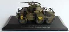 Engin blindé FORD M8 Armored Car du 2eme Armored Division Avranche Normandie 1944