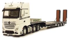 MAR2020FENDT - Coffret FENDT - Camion avec porte engins - MERCEDES Actros 6x2 - 250 Pièces