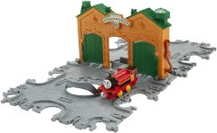 MATCJM58 - Coffret connectable THOMAS ET SES AMIS - L'atelier de réparation avec petit train rouge