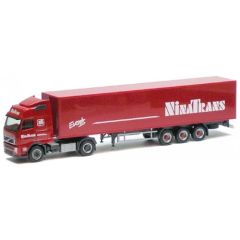 HERNINATRANS - Camion solo VOLVO GL FH 4x2 avec remorque 3 essieux de l'entreprise NINATRANS EVENTS