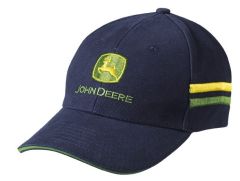 MCJ099399084 - Casquette de couleur bleu Marine avec des broderie verte et jaune JOHN DEERE POWER