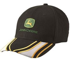 MCJ099399112 - Casquette de couleur noire avec broderie jaune et blanche JOHN DEERE