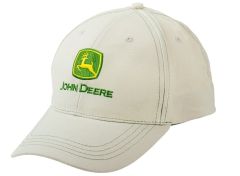 MCJ099399126 - Casquette Stone de couleur beige avec logo vert JOHN DEERE