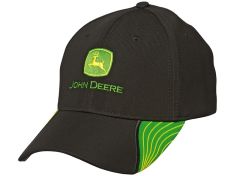 MCJ099399130 - Casquette de couleur noir avec deux bande verte JOHN DEERE
