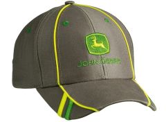 MCJ099399132 - Casquette de couleur grise avec bande jaune et verte JOHN DEERE
