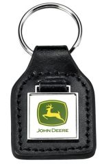 MCJ099754000 - Porte clés en cuir John deere de couleur Noir