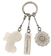 MCJ099765000 - Porte Clés avec 3 pendentifs en métal John Deere