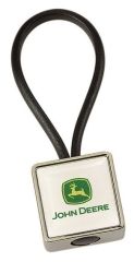 MCJ099767000 - Porte clés en métal de forme carrée John Deere