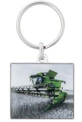 MCJ099771000 - Porte clés en métal avec photo moissonneuse batteuse S685I John deere