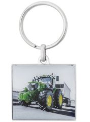 MCJ099772000 - Porte clés en métal avec photo tracteur série 6R John deere