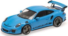 MNC410063222 - Voiture sportive PORSCHE 911 GT3RS de 2014 couleur bleue marquage gt3rs sur bas de caisse