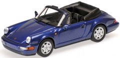 MNC430067331 - Voiture cabriolet sportive PORSCHE 911 Carrera 2 de 1990 couleur bleue
