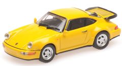 MNC870069102 - Voiture sportive PORSCHE 911 Turbo de 1990 de couleur jaune